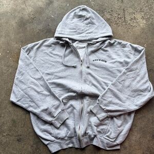 Gray Zip-Up Hoodie